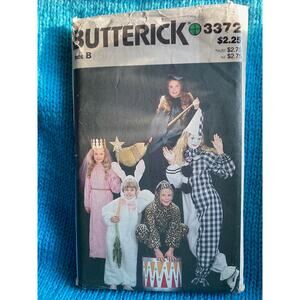 Butterick Sewing pattern 3372 clown bunny witch costume sz S